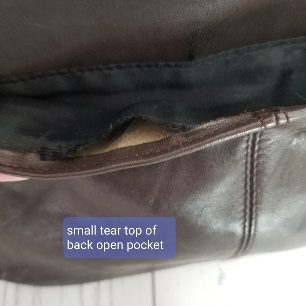 Lisa Loren Leather Vintage Bag Purse - Picture 7 of 10